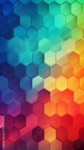 Colorful hex color background
