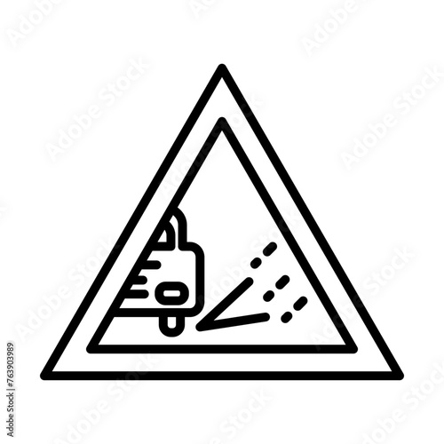 Loose gravel icon line icon