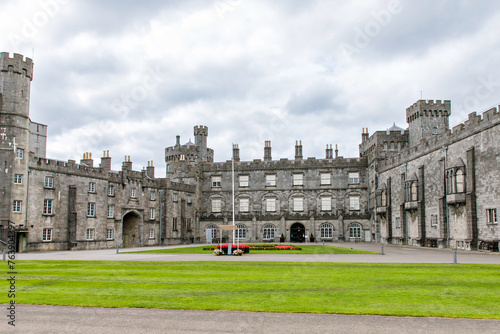 Kilkenny Castle, Ireland. Caislean Chill Chainnig. A castle in Kilkenny, Ireland built in 1195 to control a fording-point of the River Nore