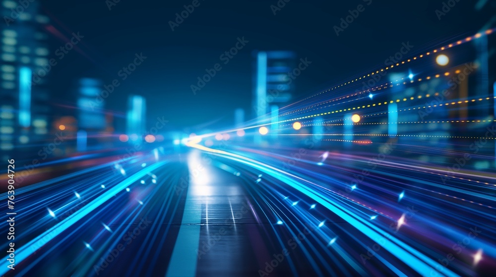 Information Technology roadmap abstract background, cover page, blue Information Technology roadmap abstract background, cover page, blue