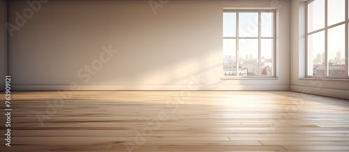 A room featuring a wooden floor and a spacious window