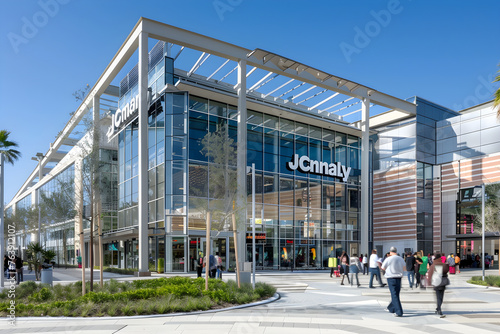 Bustling Shopping Day Awaiting Inside JC Penney's Grand Retail Store photo