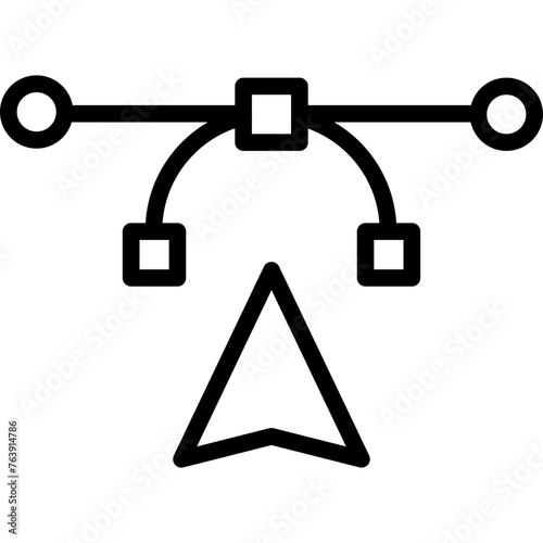 Direct Selection Vector Icon Design Illustration