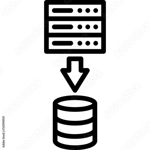 Data Transaction Vector Icon Design Illustration