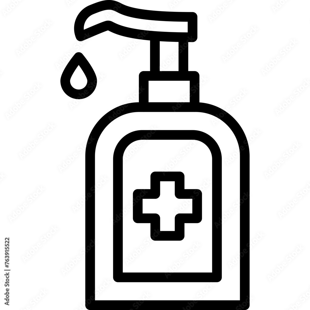 Sanitizer Vector Icon Design Illustration Sanitizer Vector Icon Design Illustration