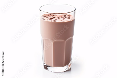 a glass of chocolate milk