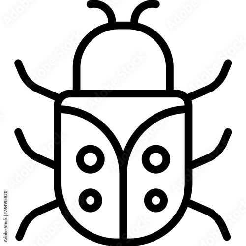 Bug Vector Icon Design Illustration