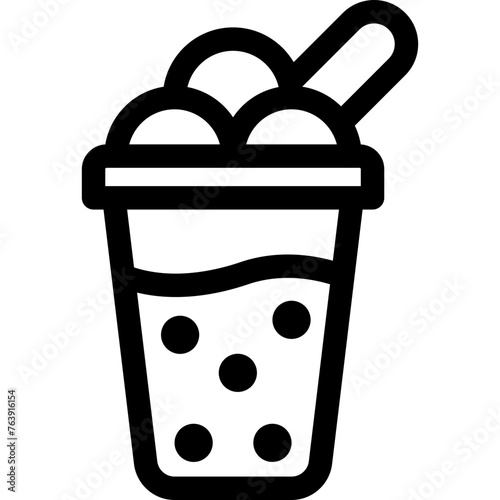 Milkshake Vector Icon Design Illustration