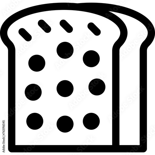 Toast Vector Icon Design Illustration