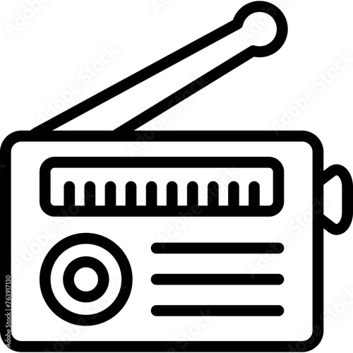 Radio Vector Icon Design Illustration