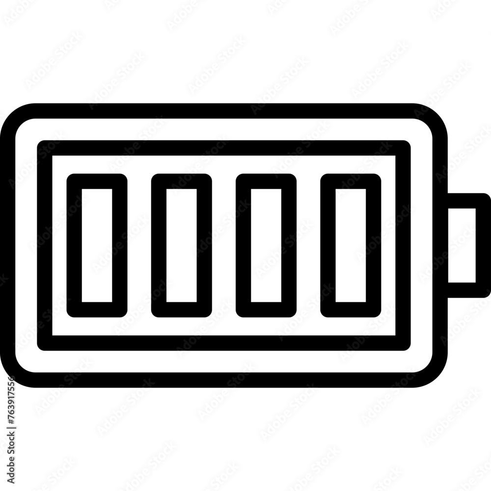 Full Battery Vector Icon Design Illustration Full Battery Vector Icon Design Illustration