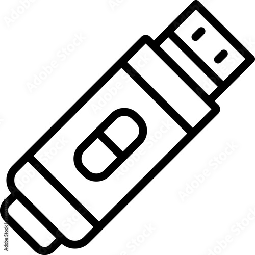 Pendrive Vector Icon Design Illustration