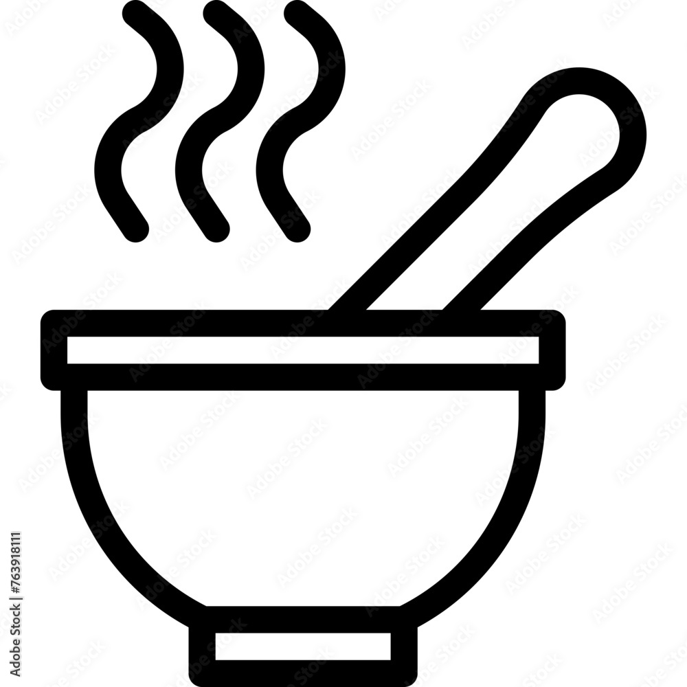 Soup bowl Vector Icon Design Illustration Soup bowl Vector Icon Design Illustration