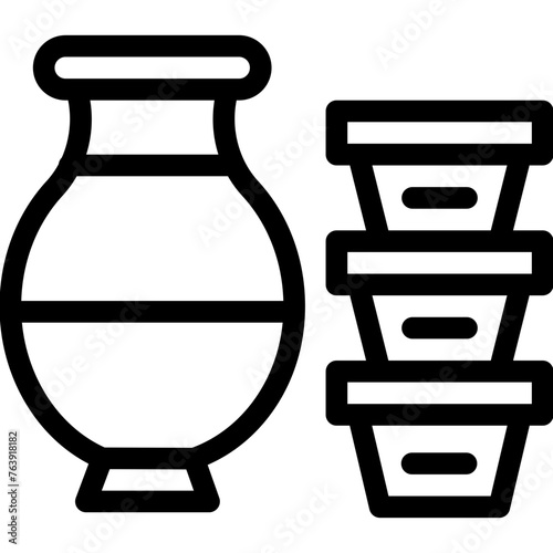 Ceramics Vector Icon Design Illustration