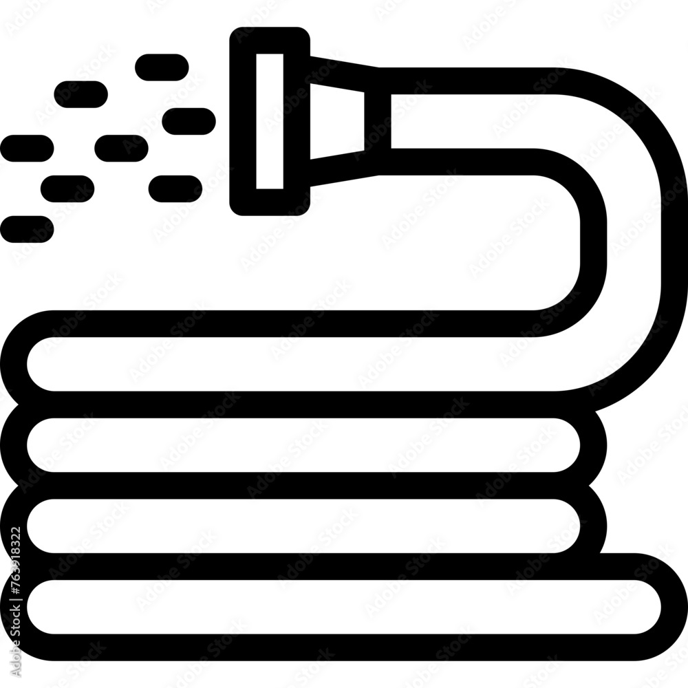 Water Hose Vector Icon Design Illustration Water Hose Vector Icon Design Illustration