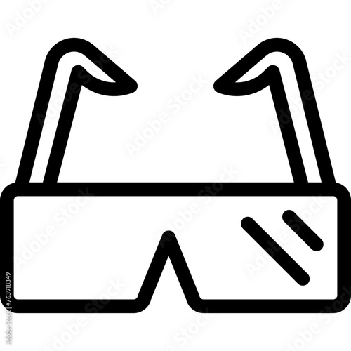 Safety Glasses Vector Icon Design Illustration