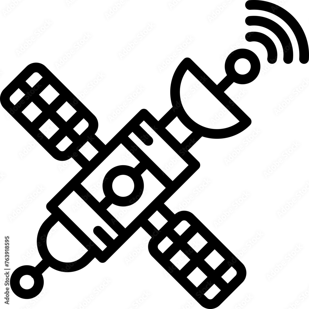 Satellite Vector Icon Design Illustration Satellite Vector Icon Design Illustration