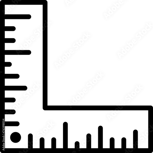 Ruler Vector Icon Design Illustration