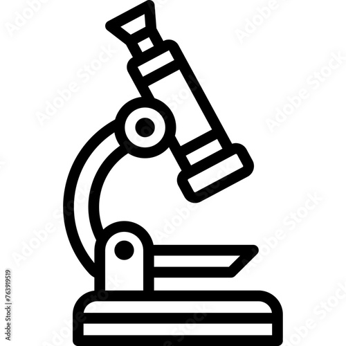 Microscope Vector Icon Design Illustration