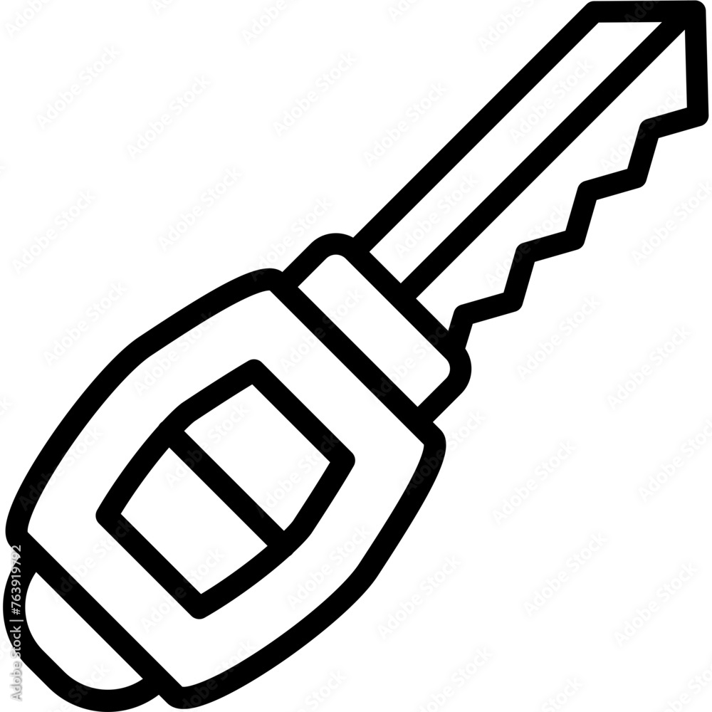 Car Key Vector Icon Design Illustration Car Key Vector Icon Design Illustration