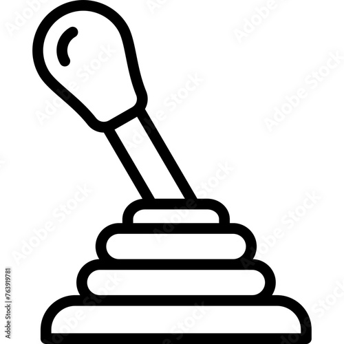 Gear Shift Vector Icon Design Illustration