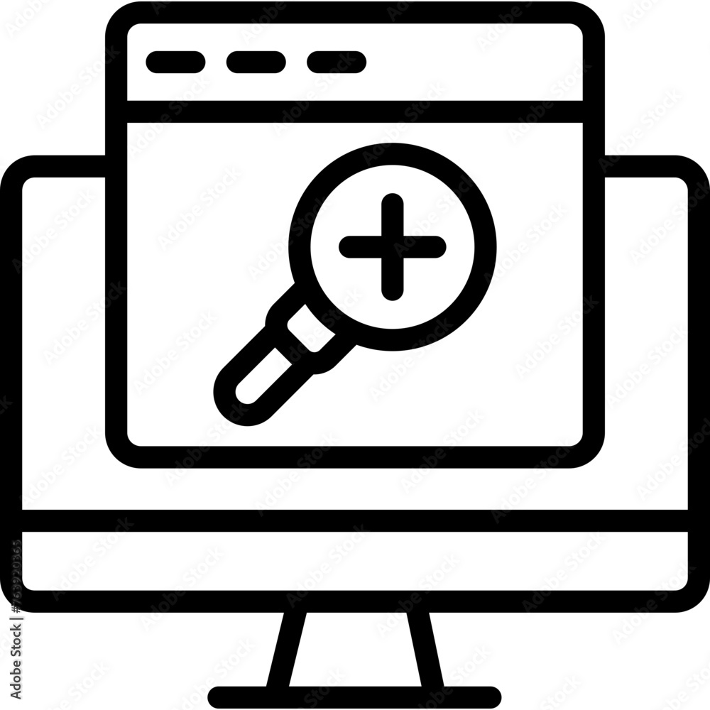 Zoom In Vector Icon Design Illustration