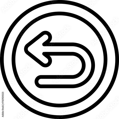 Back Vector Icon Design Illustration