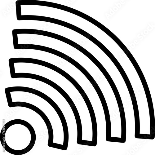 Rss Vector Icon Design Illustration