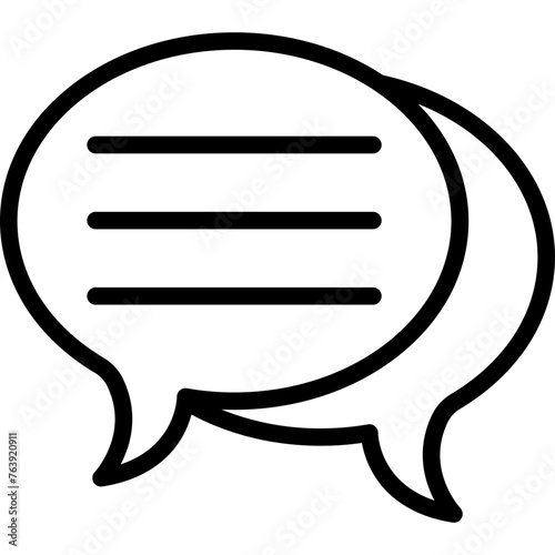 Chat Vector Icon Design Illustration