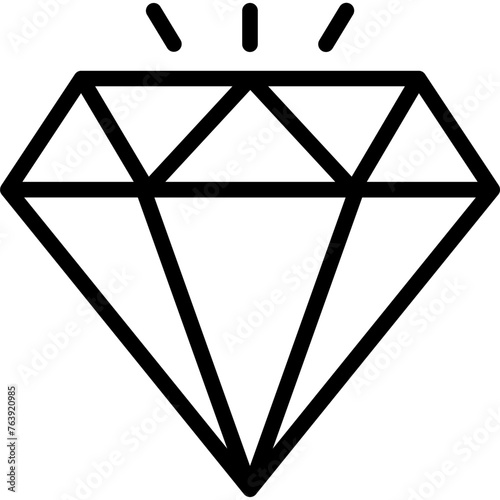 Diamond Vector Icon Design Illustration