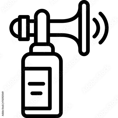 Air Horn Vector Icon Design Illustration photo