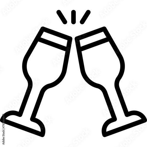 Juice Glasses Vector Icon Design Illustration