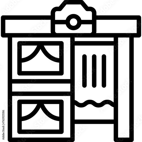 Photo Booth Vector Icon Design Illustration