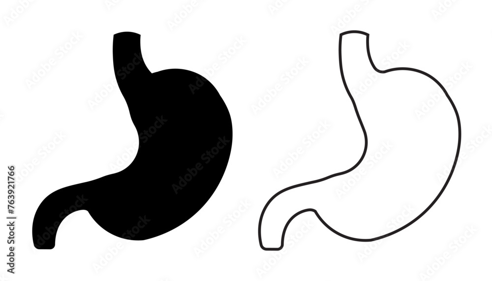 Stomach icon. Anatomy organ symbol design vector ilustration. Stomach icon. Anatomy organ symbol design vector ilustration.