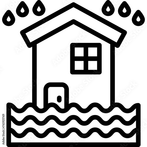 Flood Vector Icon Design Illustration