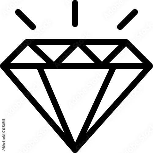 Diamond Vector Icon Design Illustration