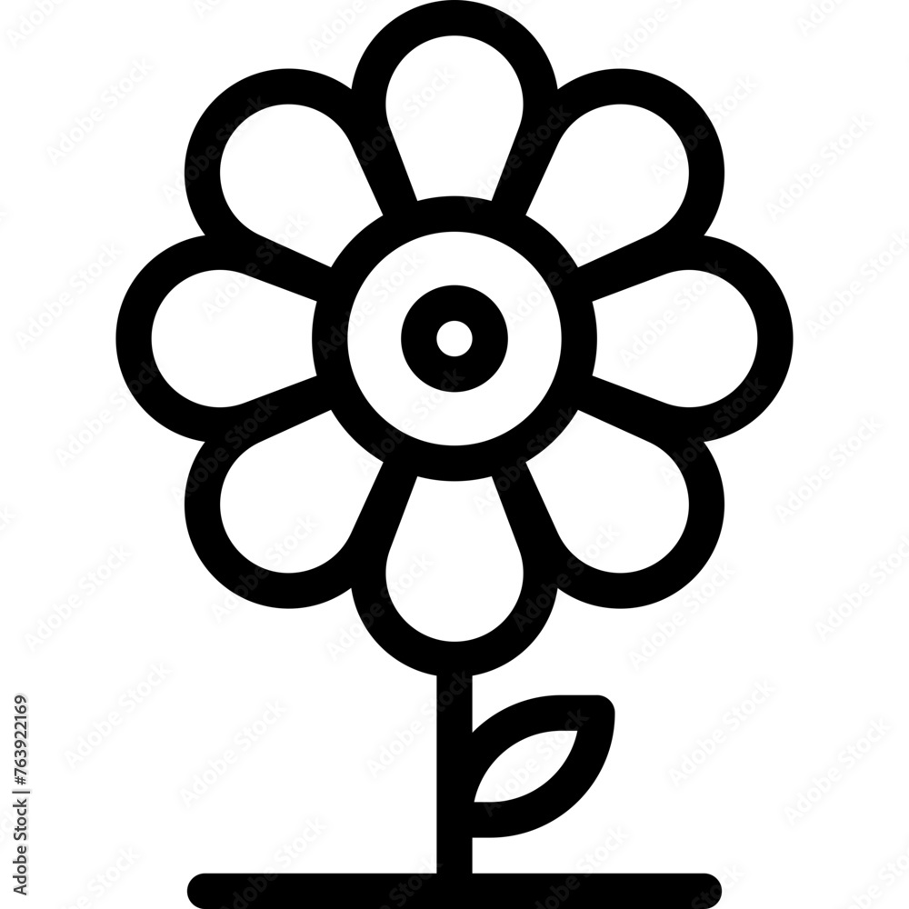 Flower Vector Icon Design Illustration Flower Vector Icon Design Illustration