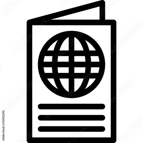Passport Vector Icon Design Illustration