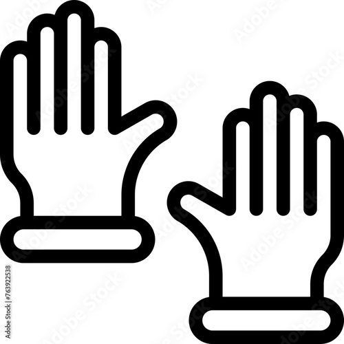 Glove Vector Icon Design Illustration