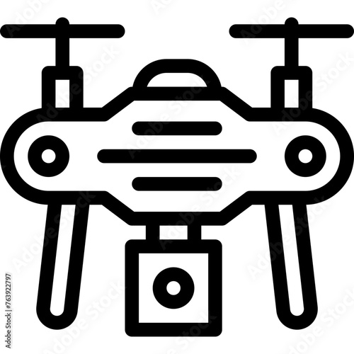 Drone Vector Icon Design Illustration