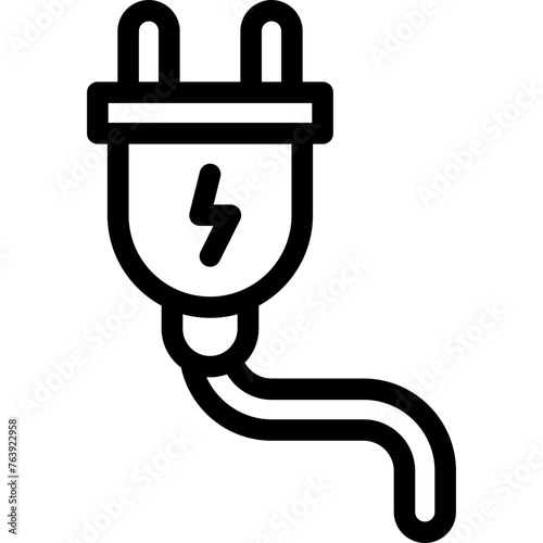 Plug Vector Icon Design Illustration