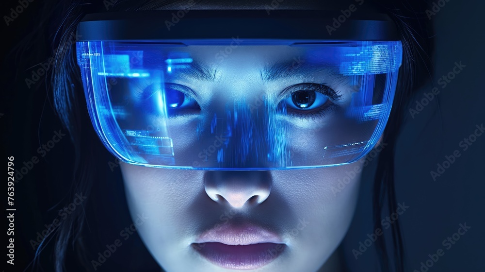 VR and AR new generation technology. AI VR and AR new generation technology. AI