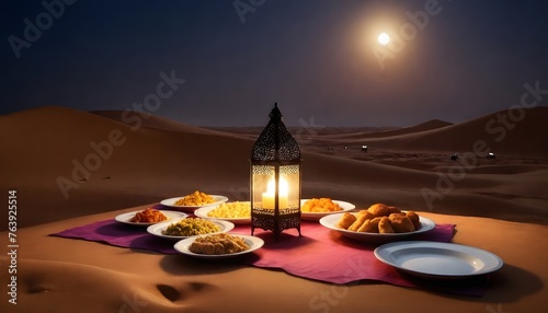 Ramadan Iftar in desert