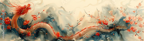 Infuse your highangle view artwork with the mystique and allure of Asian folklore Incorporate symbolic motifs like dragons, phoenixes