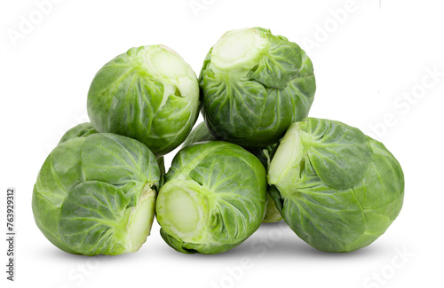 Brussel Sprouts isolated on white background