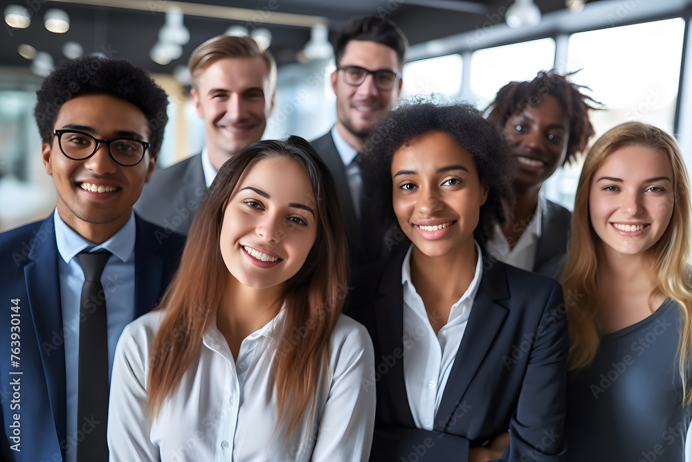 Fototapeta premium Multiethnic office team