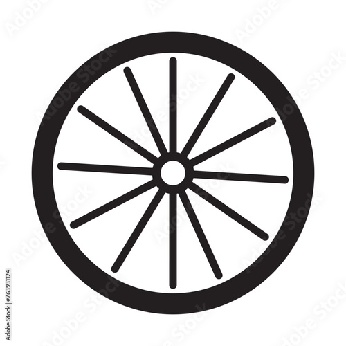 bicycle wheel icon