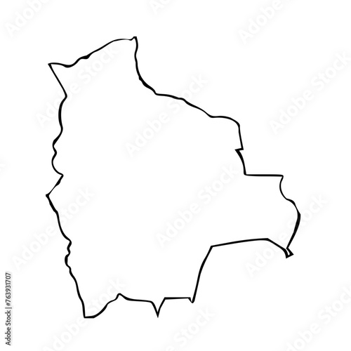detailed Bolivia Map design