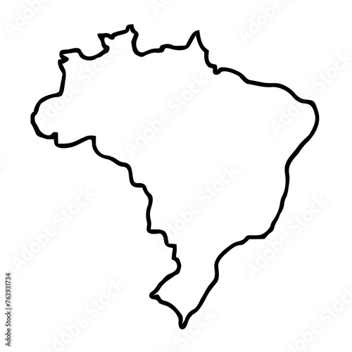 Brazil detailed map design