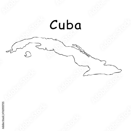 map of Cuba design